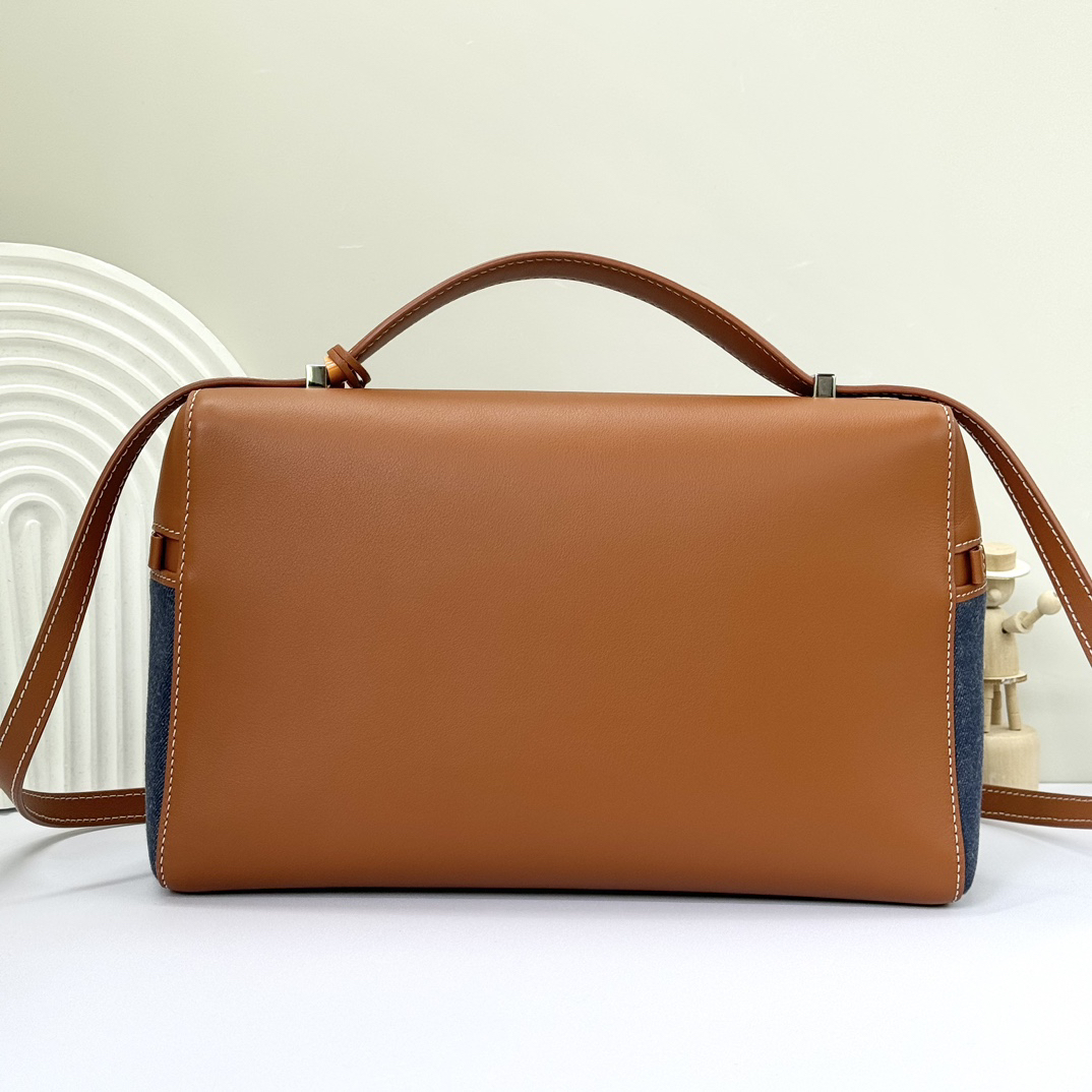 [TOP] Loro Piana Extra Bag L27 Bag 27 x 16 x 10 cm - Blue - 711 Luxury