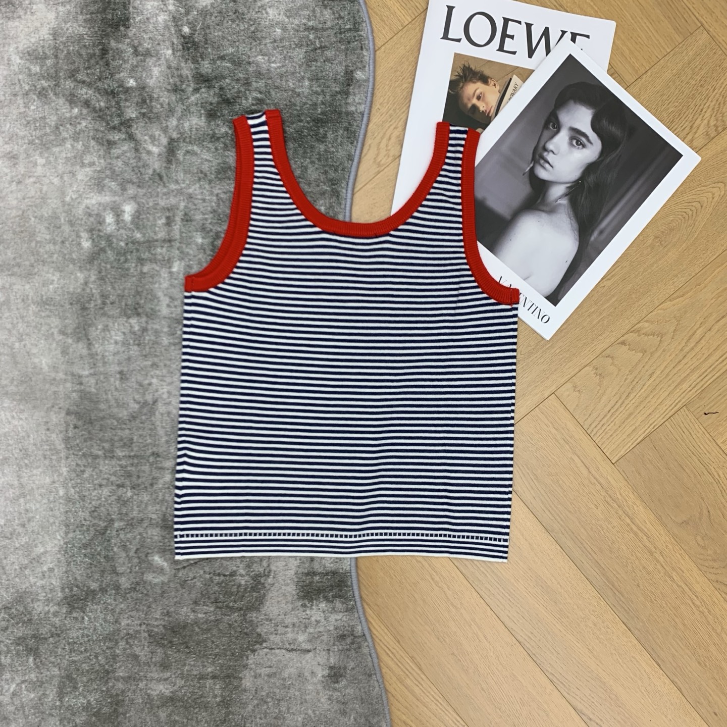 [TOP] PRADA  Knitted Vest - Stripe