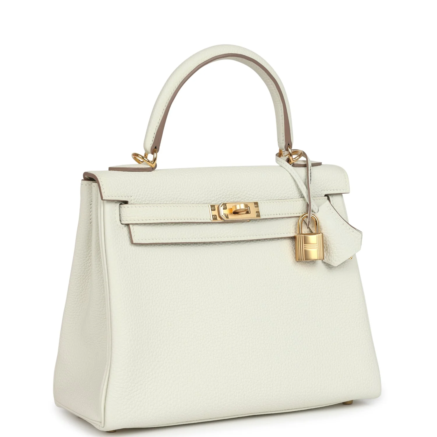 Hermes Kelly Retourne  Mushroom Togo Gold Hardware