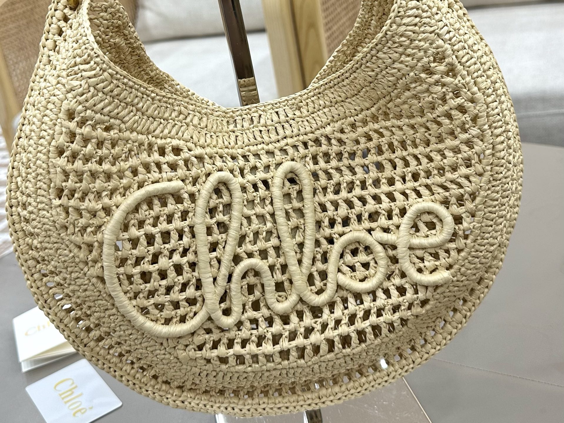 [TOP] Chloe Summer Banana Hobo Bag 36*21.5cm - Beige - 711 Luxury