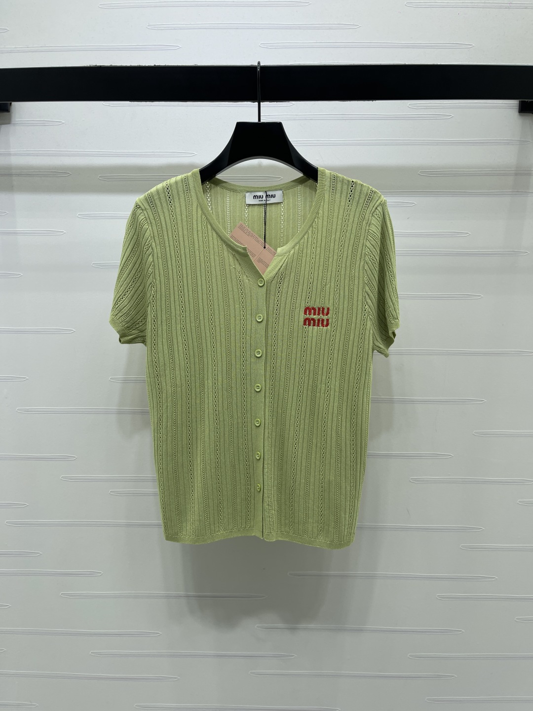[TOP] Miu Miu Knit Top - Green - 711 Luxury