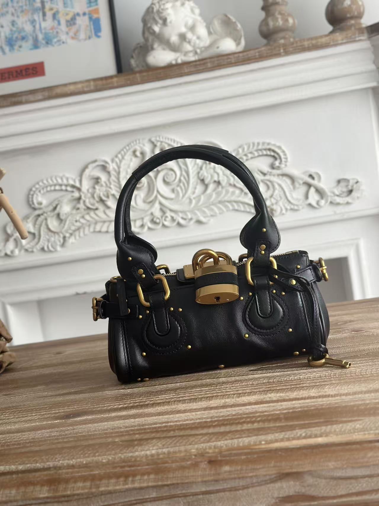 [TOP] Chloe Paddington Bag 26*12*12cm - Black - 711 Luxury