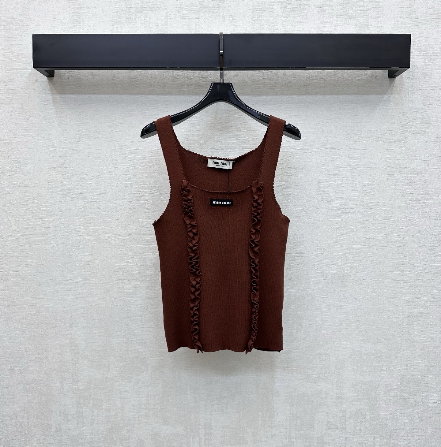 [TOP] Miu Miu Knit Vest - Brown - 711 Luxury