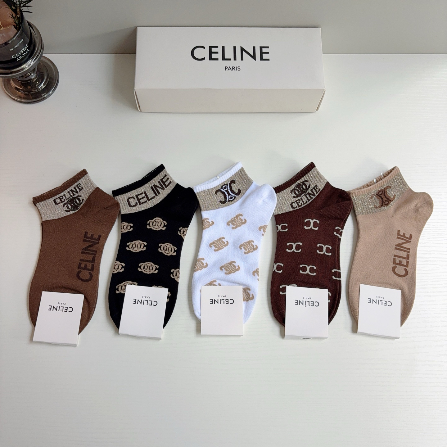 [TOP] CELINE Socks - 5 Pieces as a Set - 711 Luxury