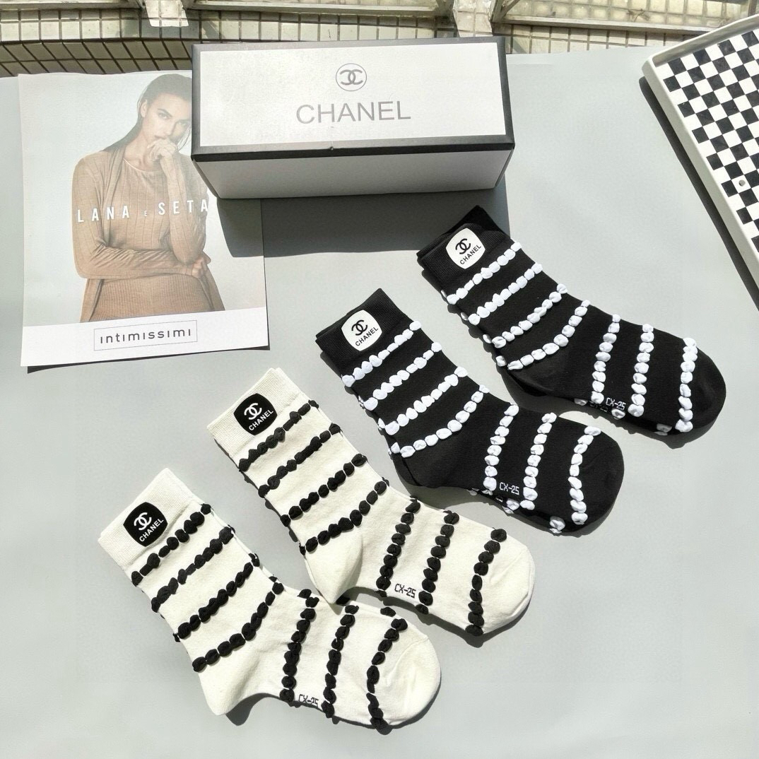 [TOP] CHANEL Socks - 4 Pieces as a Set - 711 Luxury