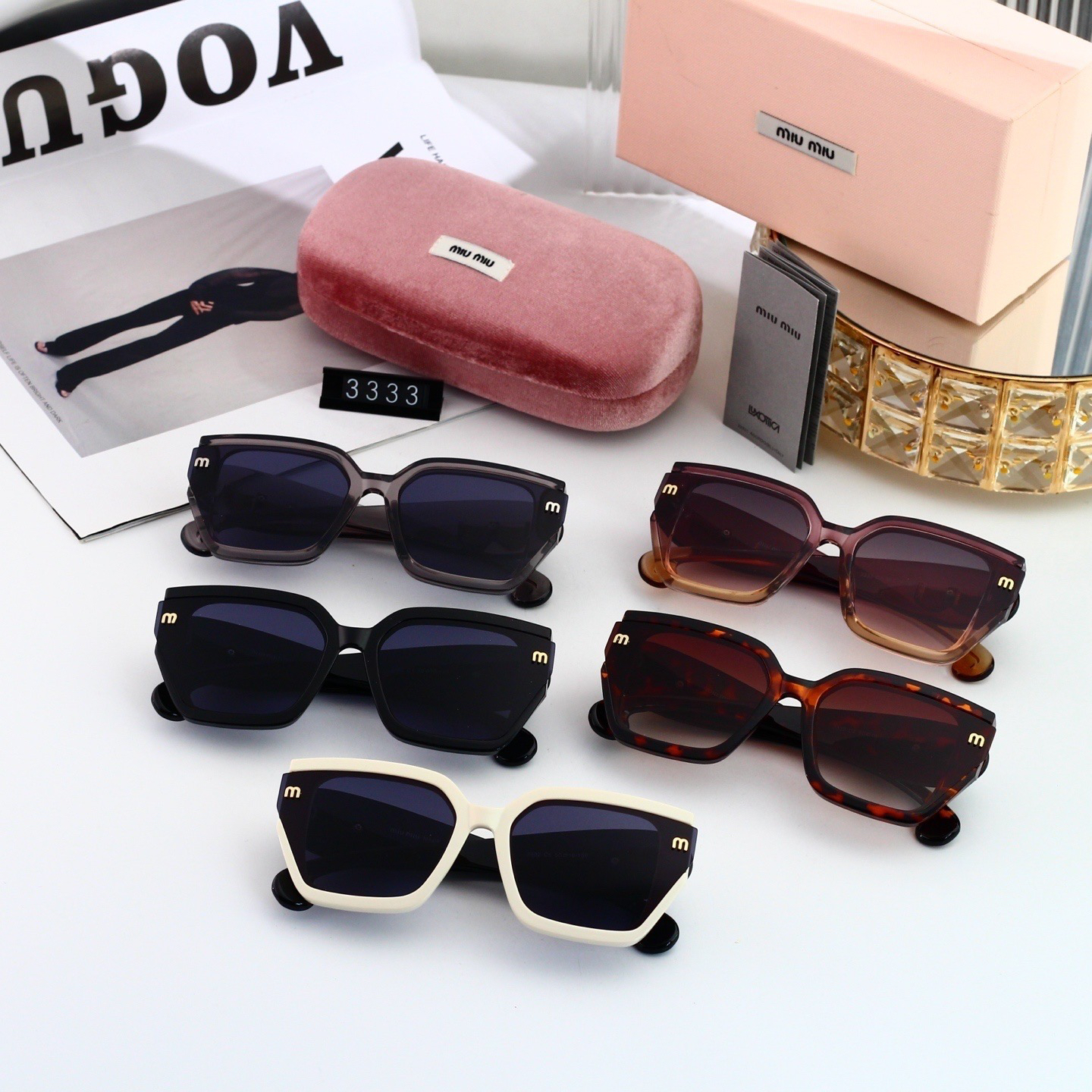 [TOP] Miu Miu Sunglasses - 5 Colors - 711 Luxury