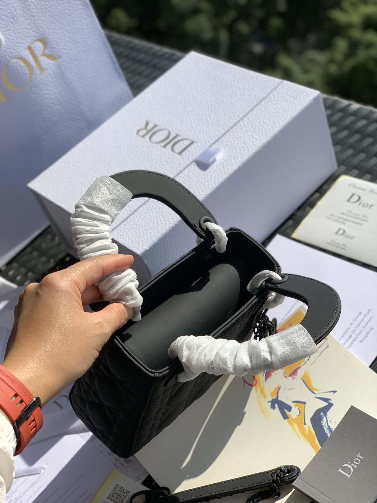 [TOP] Christian Dior Lady Dior Bag 17x15x7cm - Black