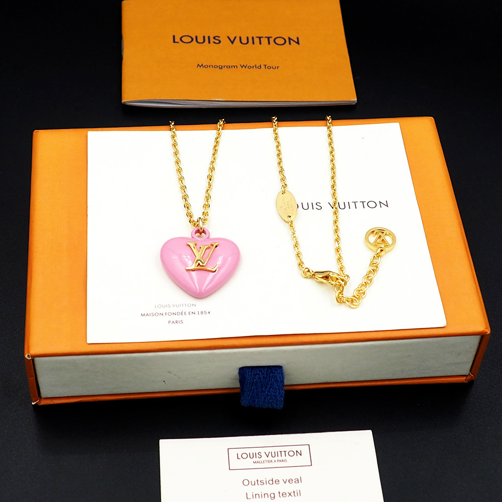 [TOP] Louis Vuitton LV Necklace - Pink - 711 Luxury