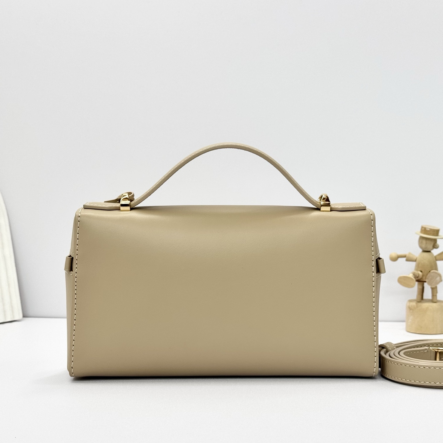 [TOP] Loro Piana Extra Bag Cowhide 23x12x7cm - Khaki - 711 Luxury