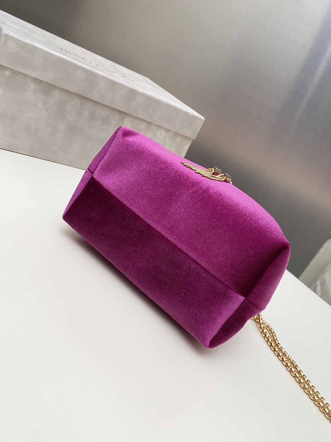 [TOP] JIMMY CHOO Bon Bon Bag 16*15*9.5CM - Rose Red - 711 Luxury