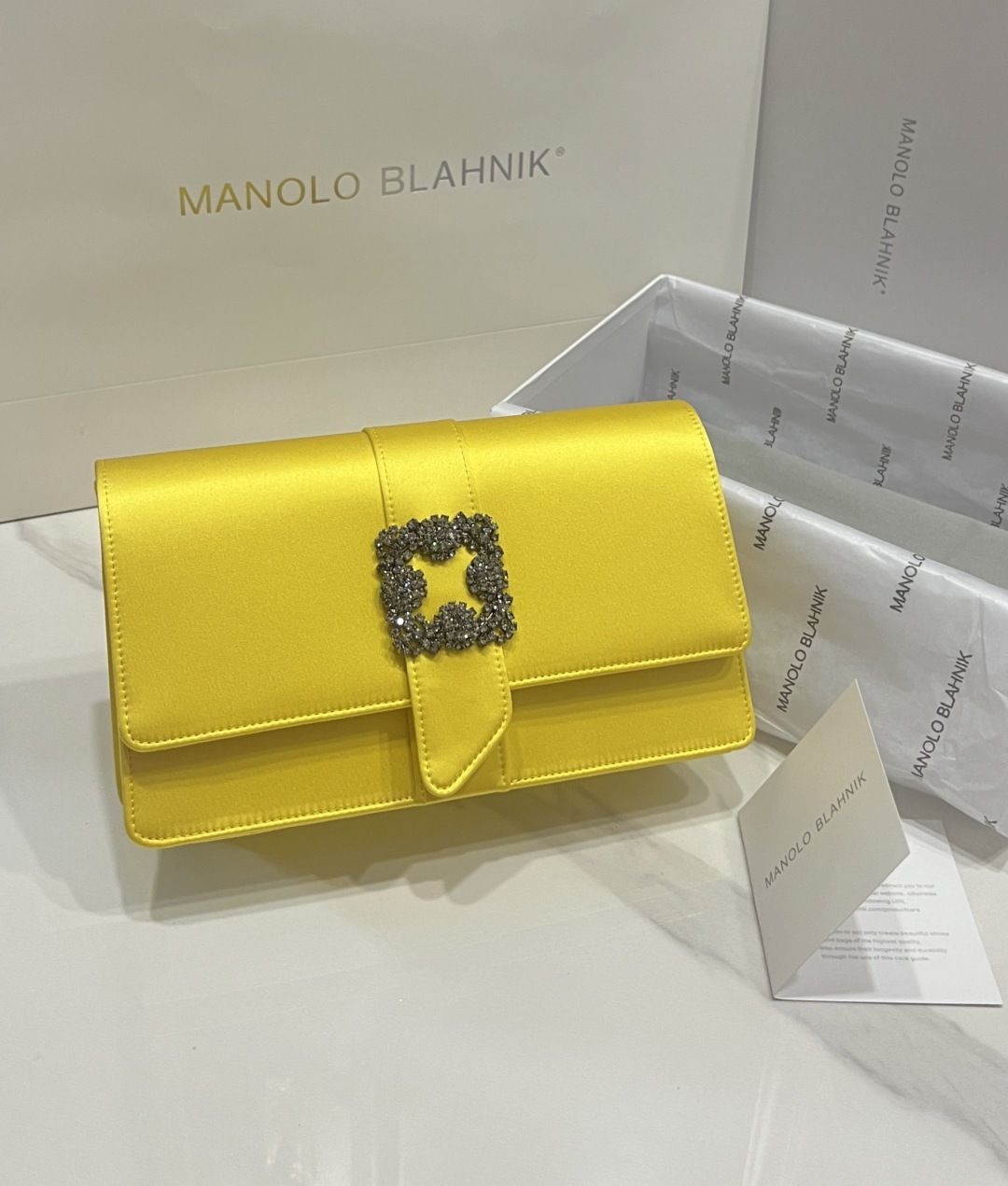 [TOP] MANOLO BLAHNIK Bag 12*24*6cm - Yellow - 711 Luxury
