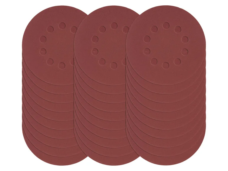 PARKSIDE Set de feuilles abrasives, pour meuleuses excentriques