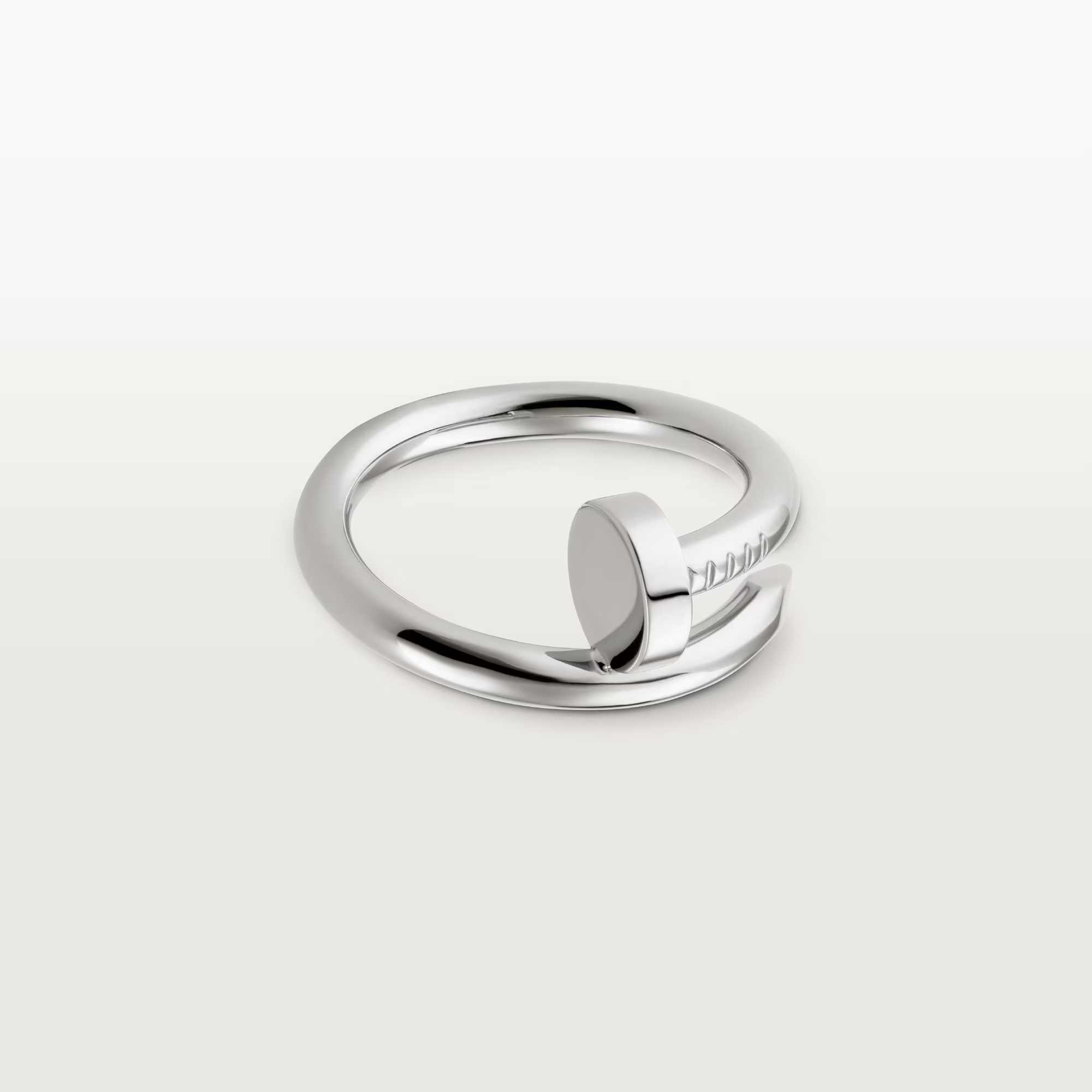 Carty Nails Solo Trace Ring ,White Gold ,Medium model
