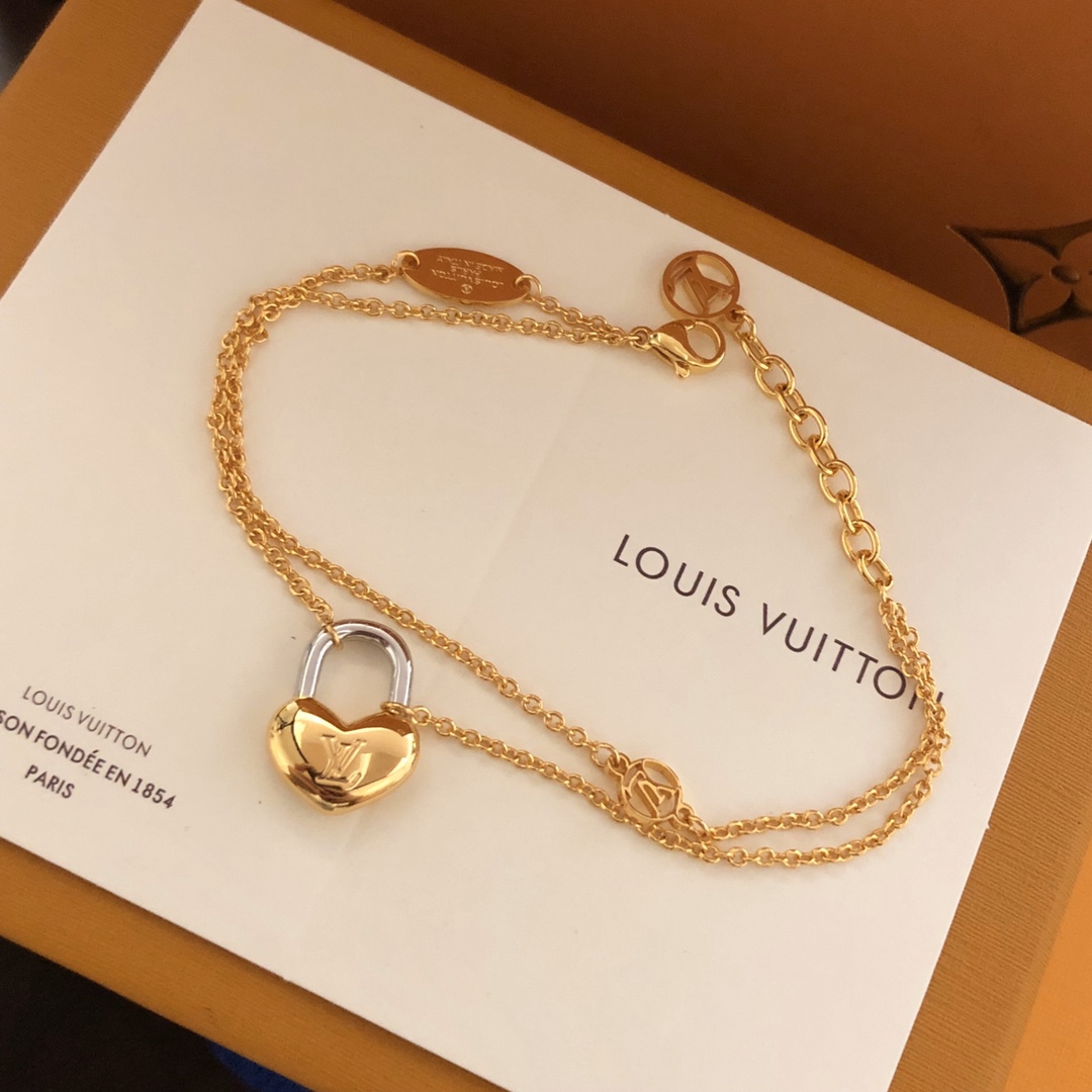 [TOP] Louis Vuitton LV Bracelet - Gold - 711 Luxury