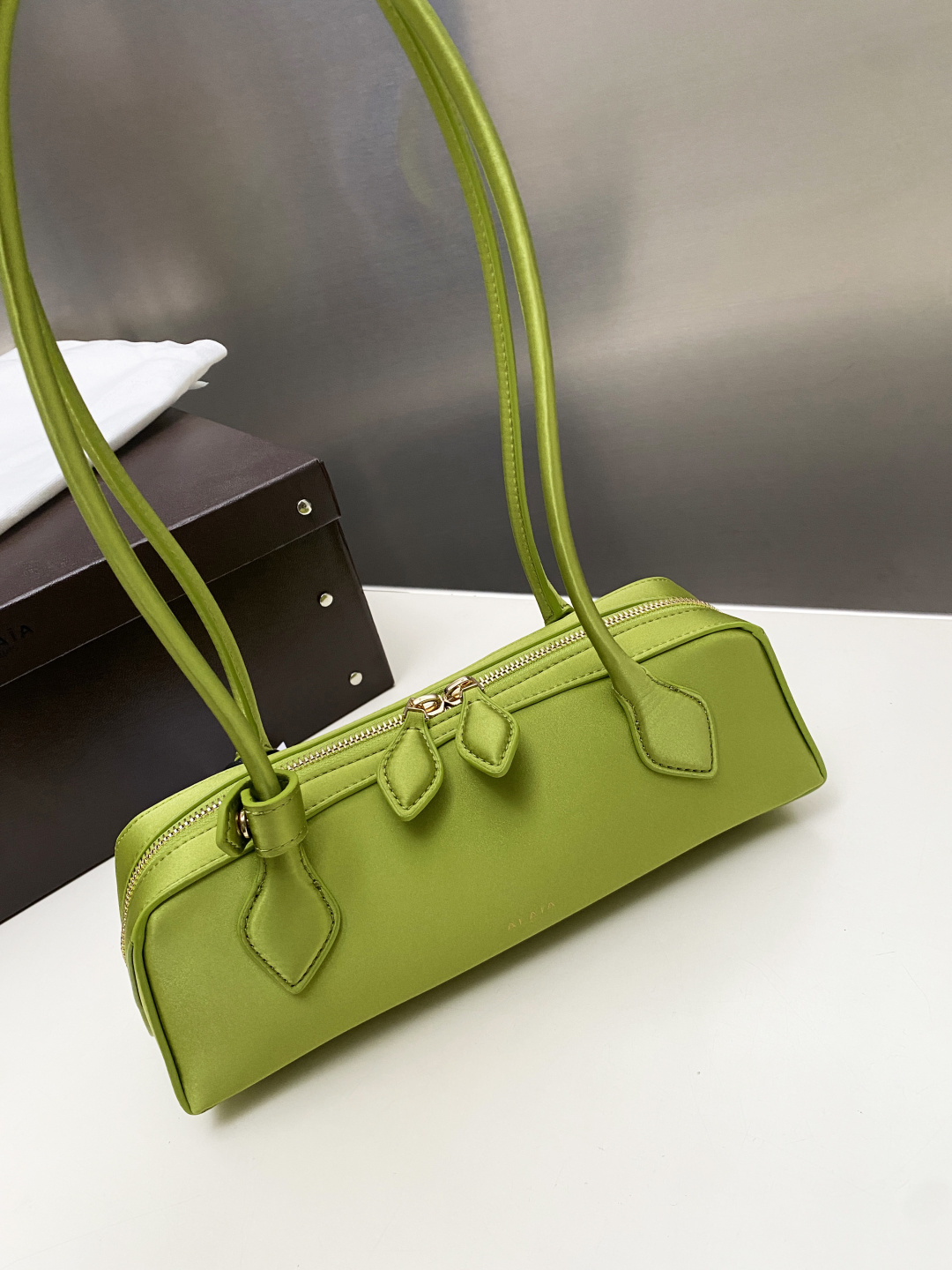 [TOP] ALAIA LE TECKEL Bag  27*9*8 cm - Green - 711 Luxury