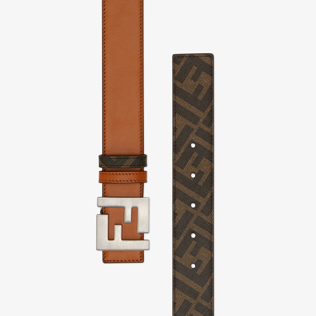 [TOP] FENDI Men's Belt Cowhide - Brown - 711 Luxury