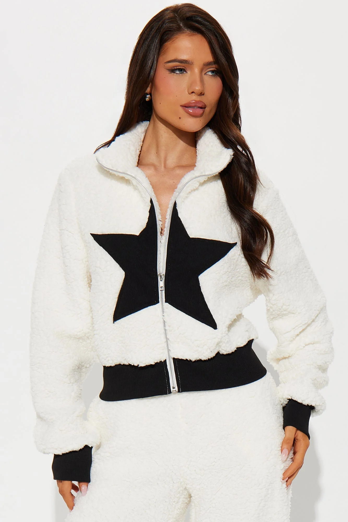 Eternal Star Sherpa Pant Set - Black