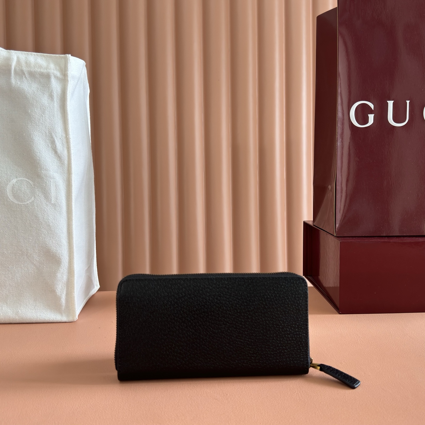 [TOP] GUCCI Double G Wallet 10 x 19 x 2.5 CM - Black - 711 Luxury
