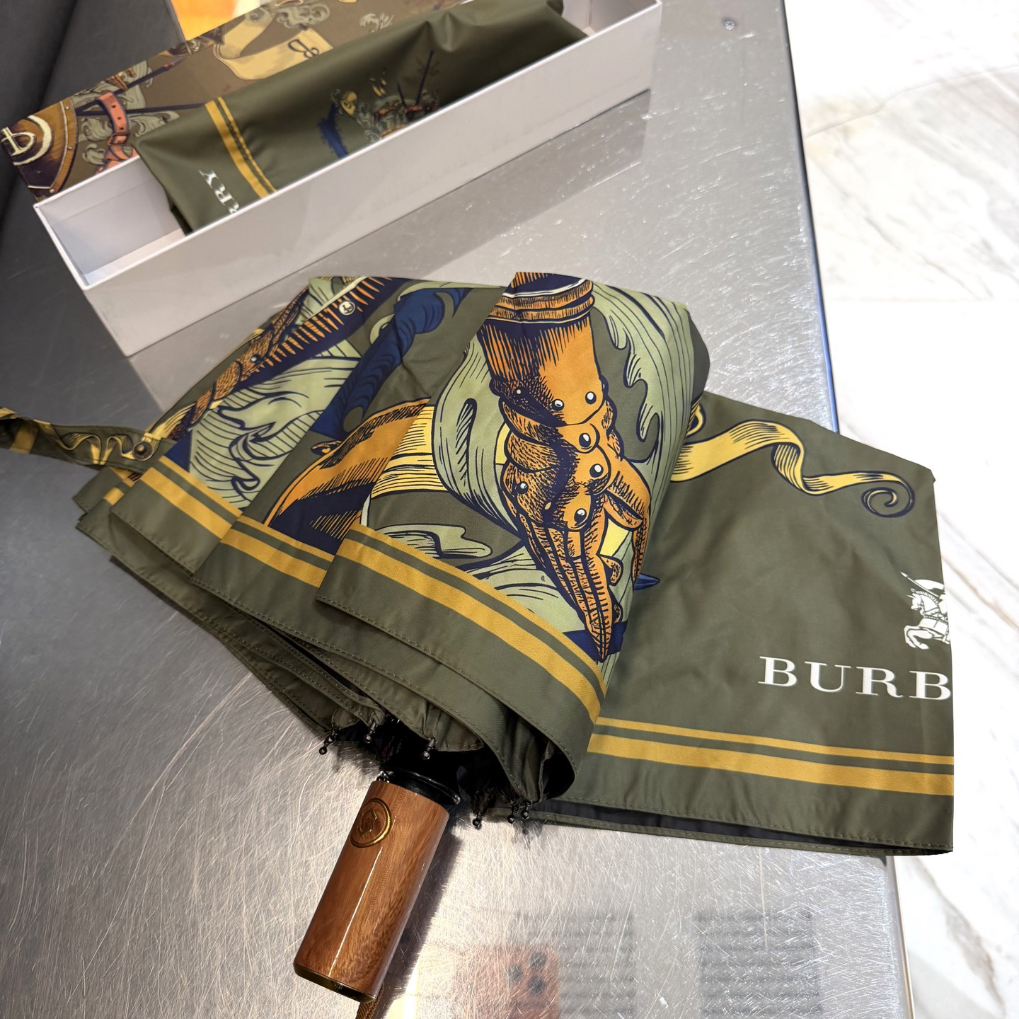 [TOP] BURBERRY Umbrella - Brown - 711 Luxury