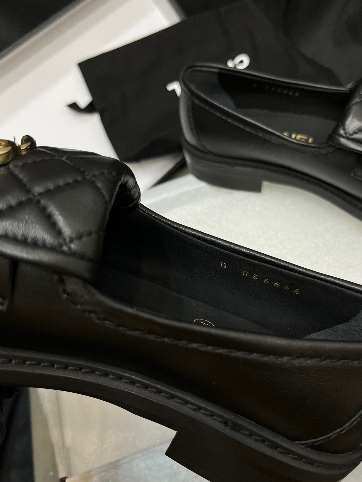 [TOP] CHANEL Tab Loafers Shoes - Black - 711 Luxury
