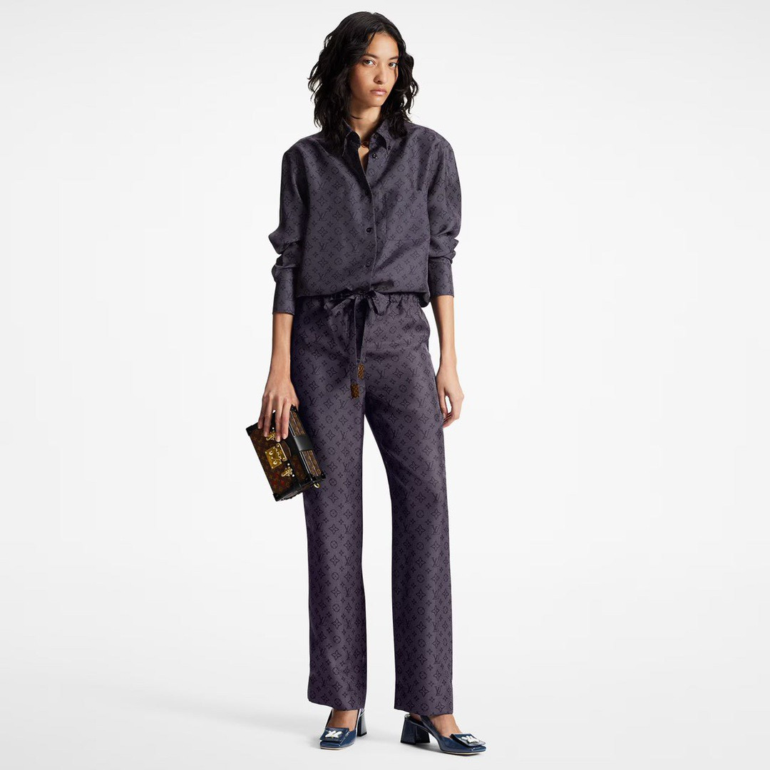 Louis Vuitton Monogram Printed Silk Suit #378725