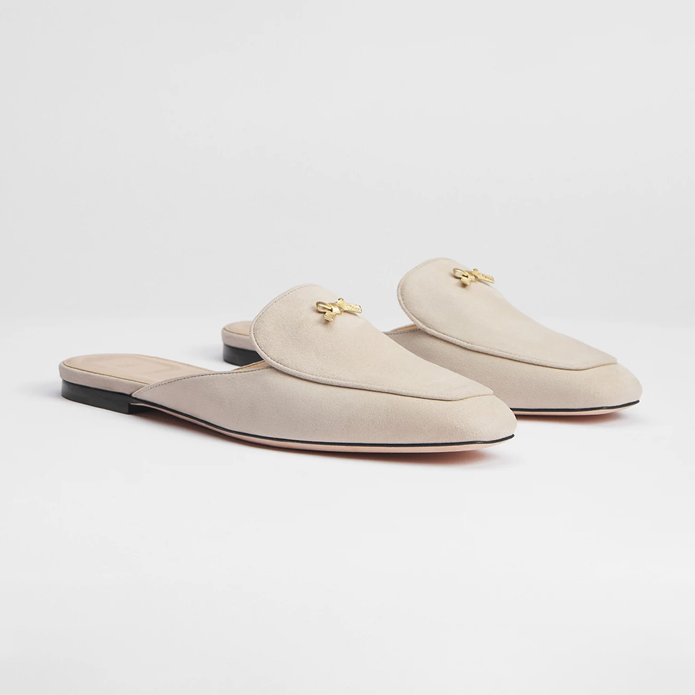 Dior Shoes DIOR Baby Bow Mule Pistachio Suede Goatskin View 2 | Nigo Office