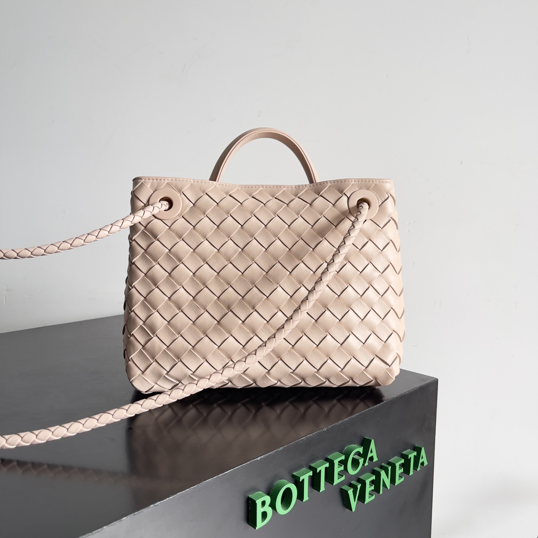 [TOP] Bottega Veneta BV Andiamo Bag Lambskin 25x22x10.5cm - Pink - 711 Luxury