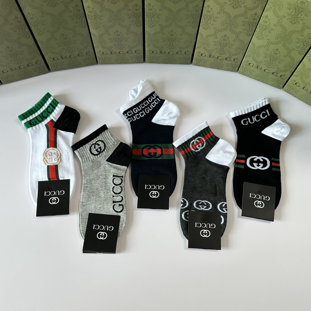 [TOP] GUCCI Socks - 5 Pieces as a Set - 711 Luxury