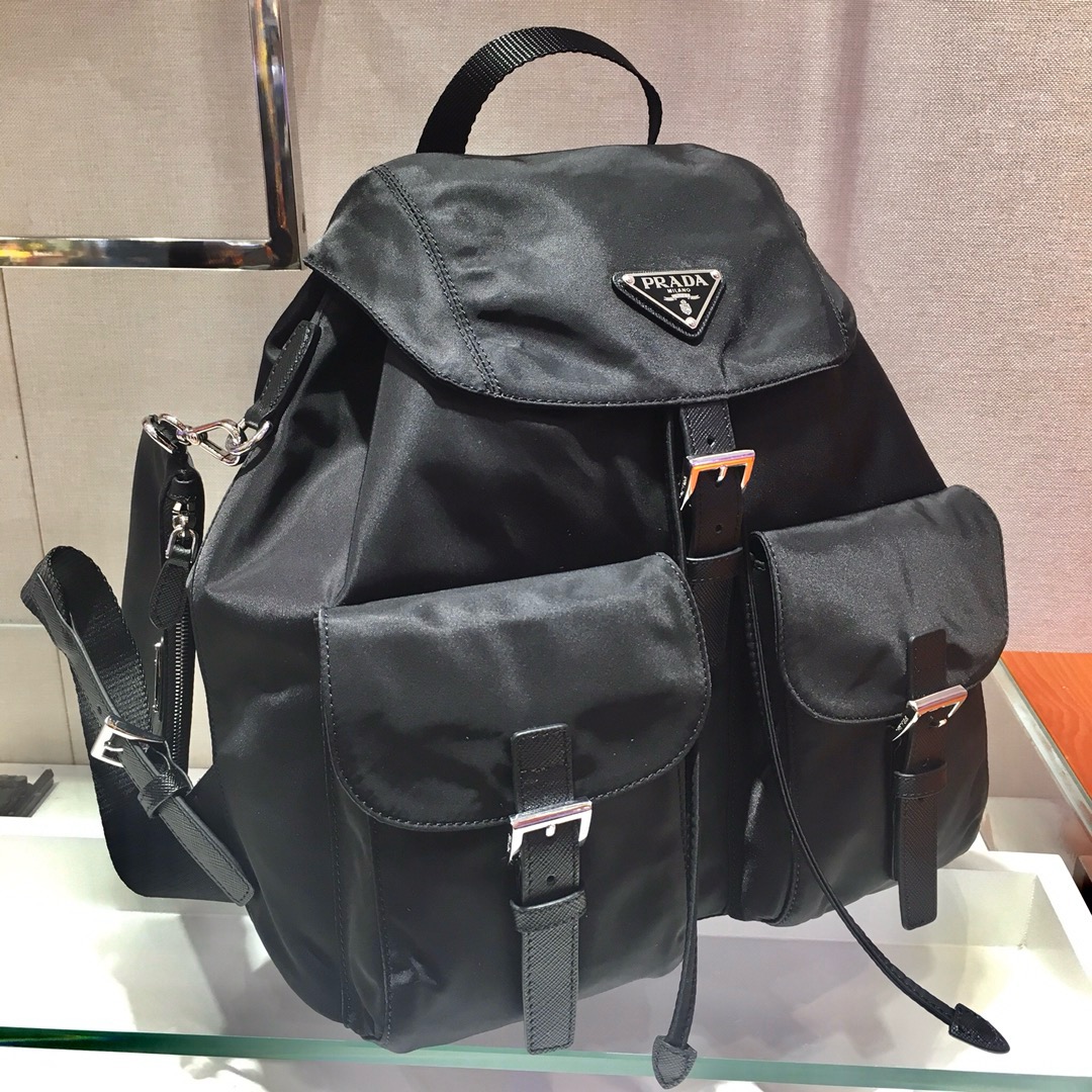 [TOP] PRADA Backpack Nylon 30x32x15cm - Black