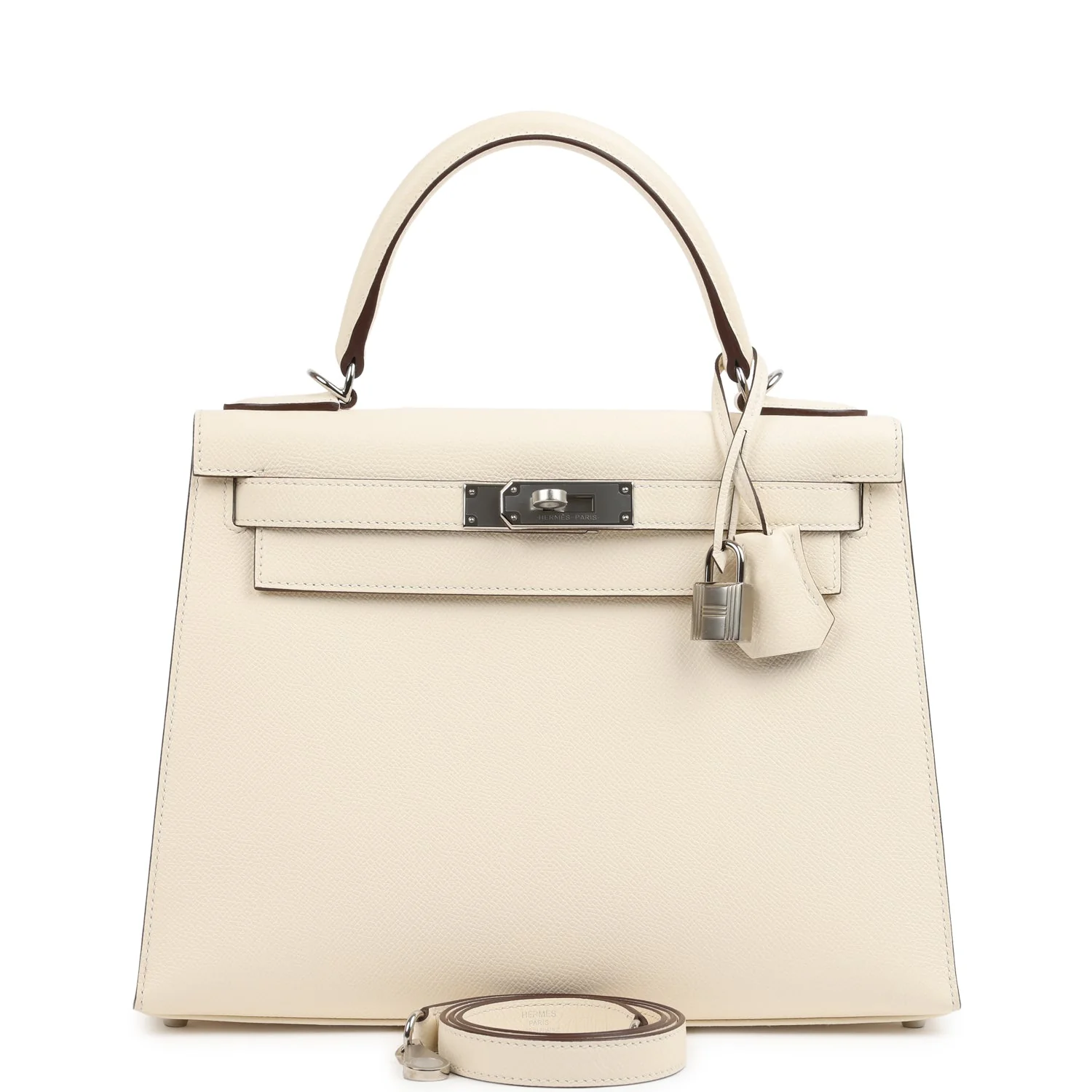 Hermes Kelly Sellier  Sellier Nata Verso Epsom Palladium Hardware
