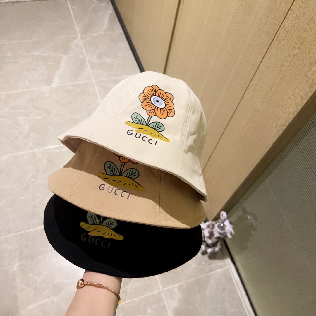 [TOP] GUCCI Waterproof Fisherman's Hat - 3 Colors
