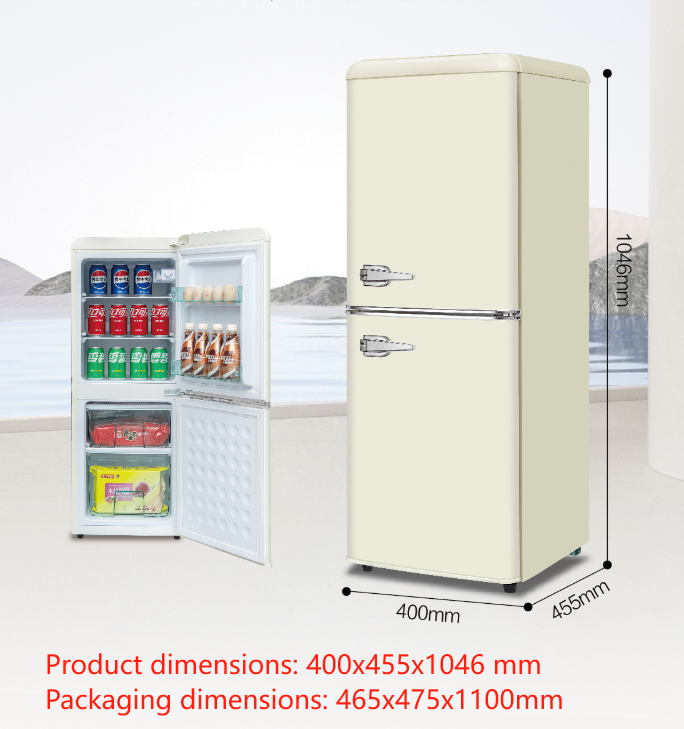 2-Door Retro Refrigerator--0.25CBM