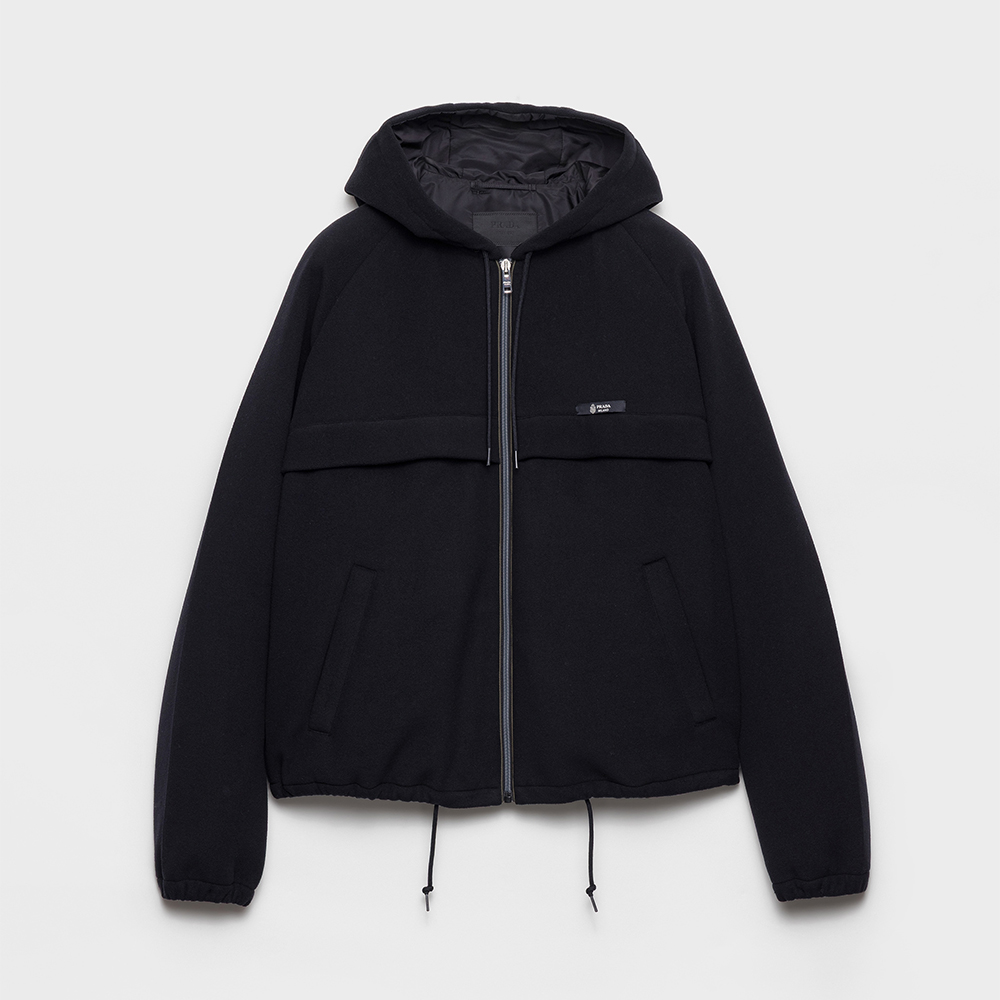 Prada Clothing PRADA Hooded Technical Fabric Blouson Jacket #396288 View 2 | Nigo Office