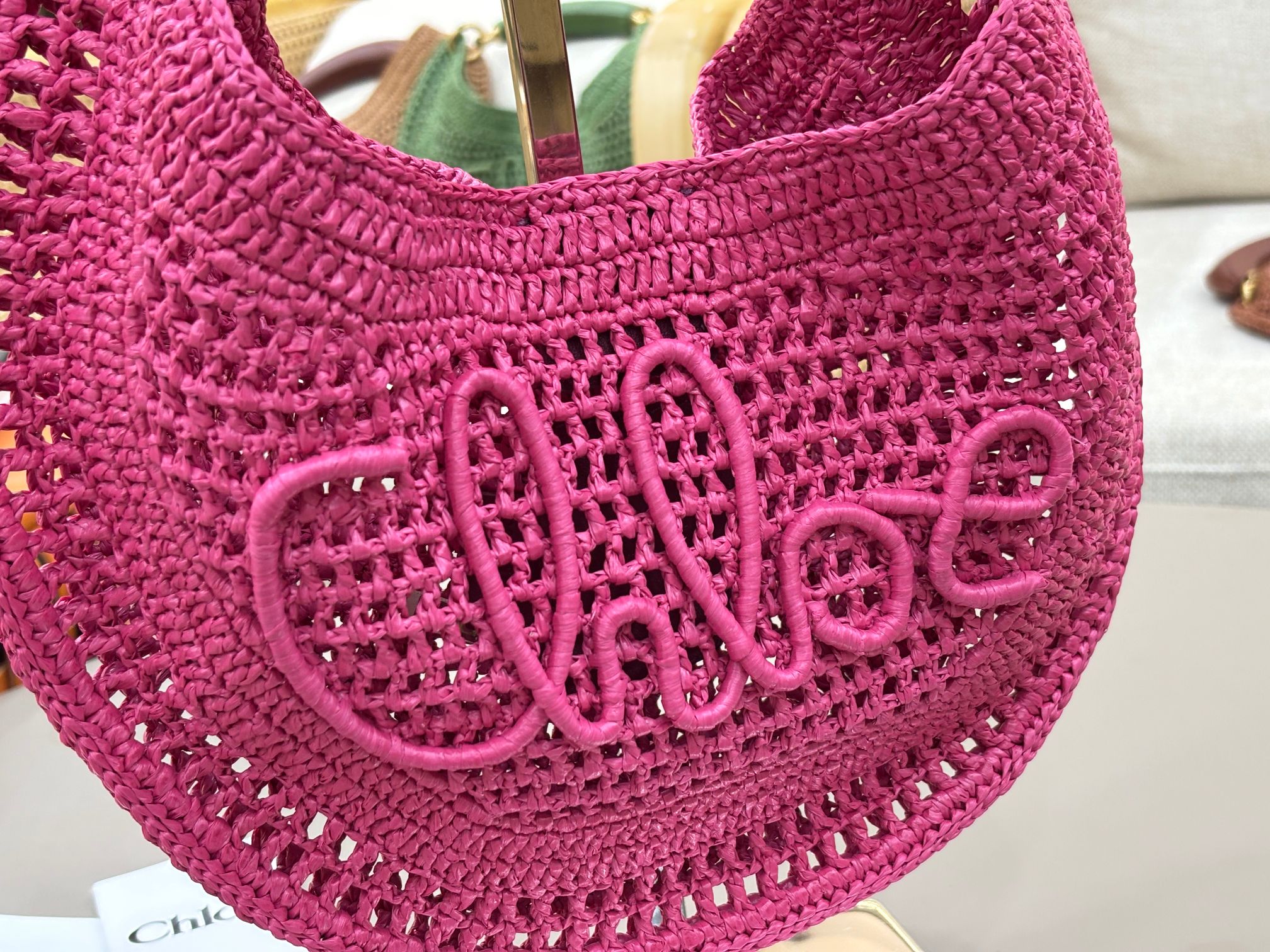 [TOP] Chloe Summer Banana Hobo Bag 36*21.5cm - Pink - 711 Luxury