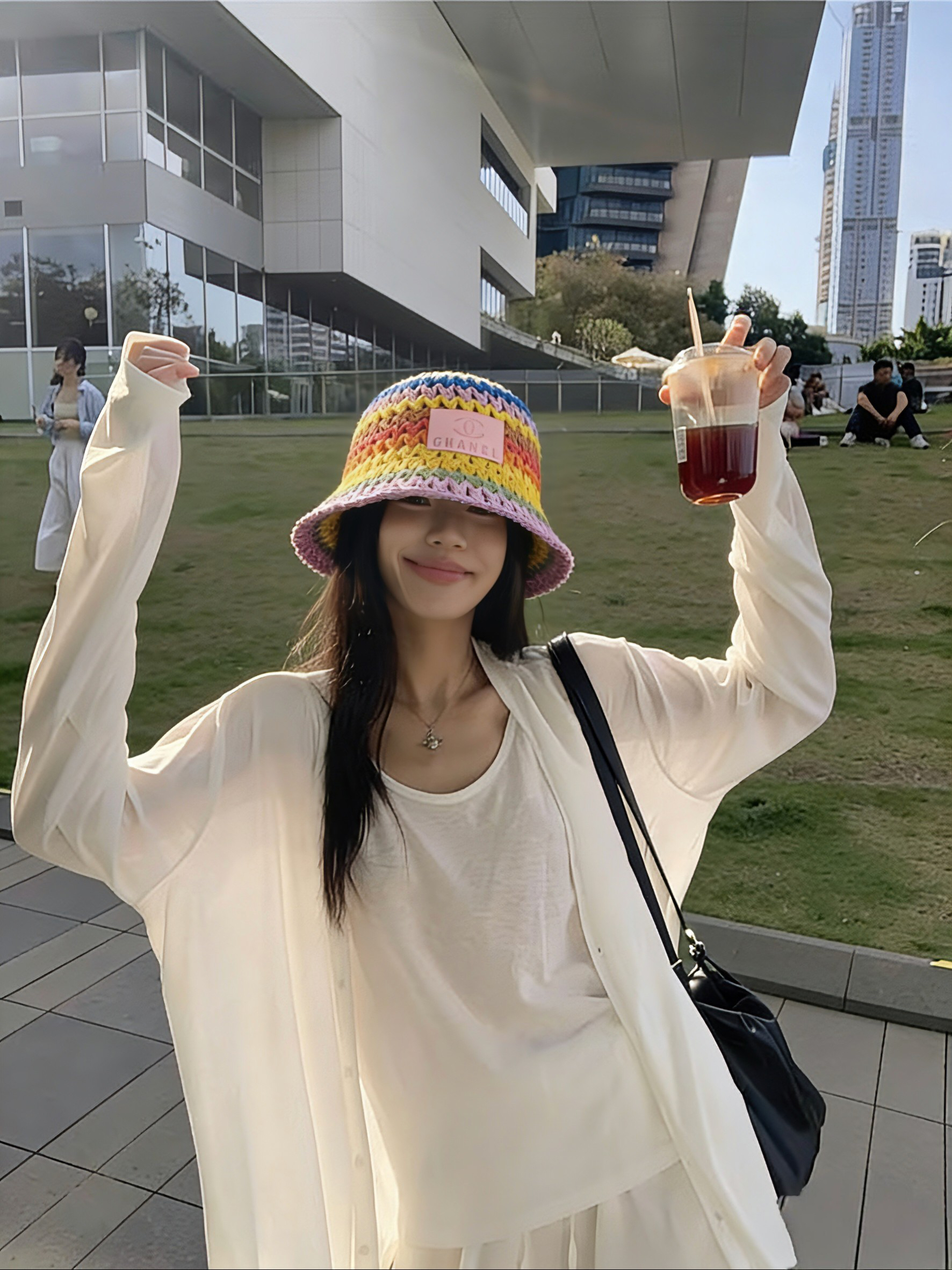 [TOP] CHANEL Fisherman's Hat - Blue And Yellow - 711 Luxury