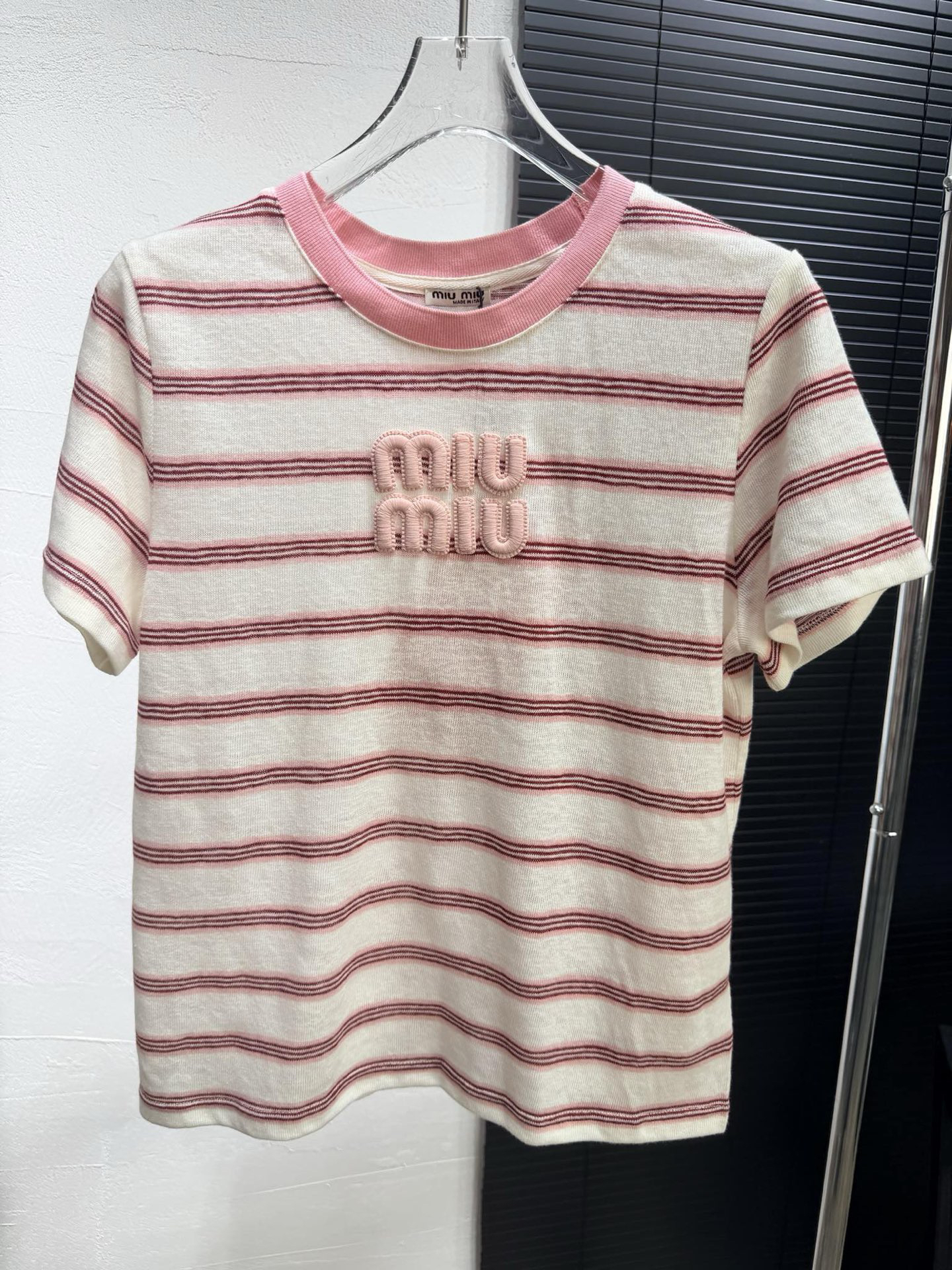 [TOP] Miu Miu T-shirt - Pink