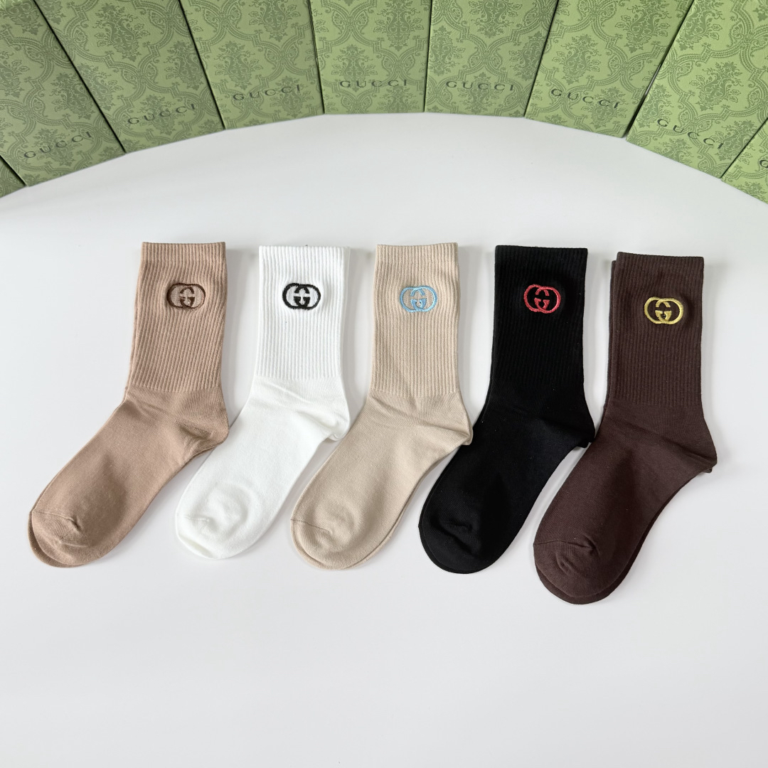 [TOP] GUCCI Socks - 5 Pieces as a Set - 711 Luxury