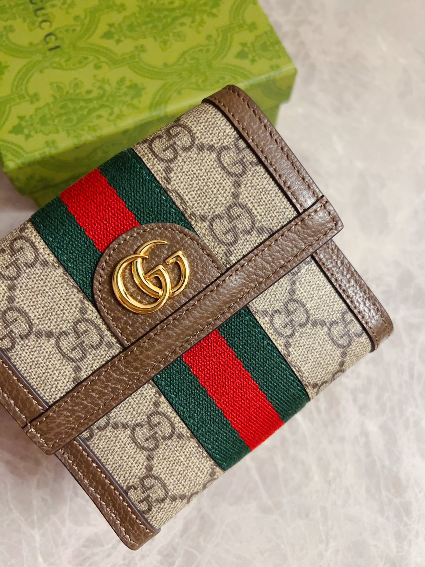 [TOP] GUCCI Wallet 12 x 11 x 3 cm - Brown - 711 Luxury