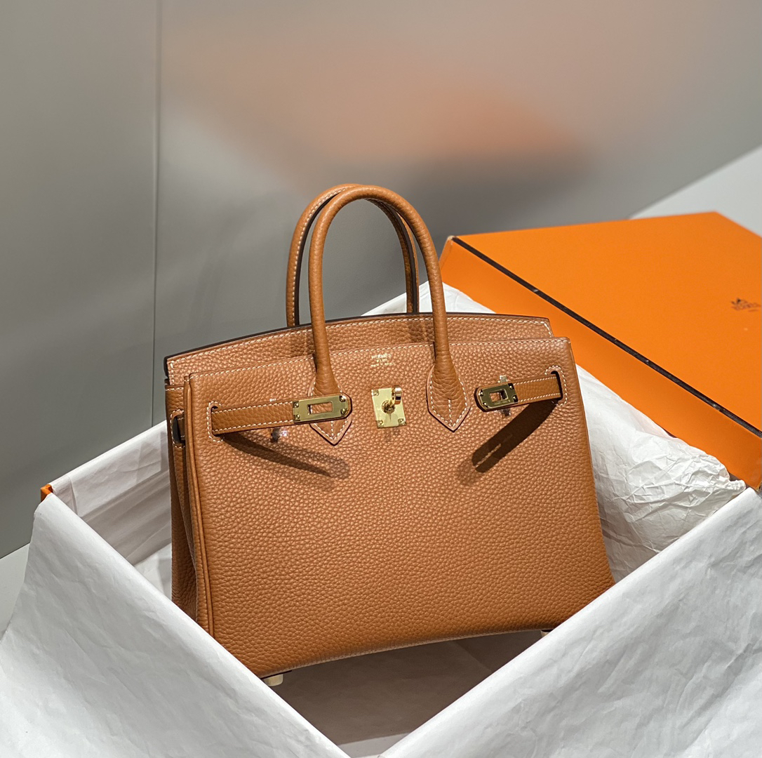 [TOP] HERMES Birkin Togo Leather 25cm - Gold & GHW