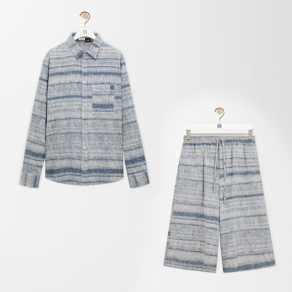 Loewe Clothing LOEWE Shirt and Drawstring Shorts in Denim #388115 | Nigo Office