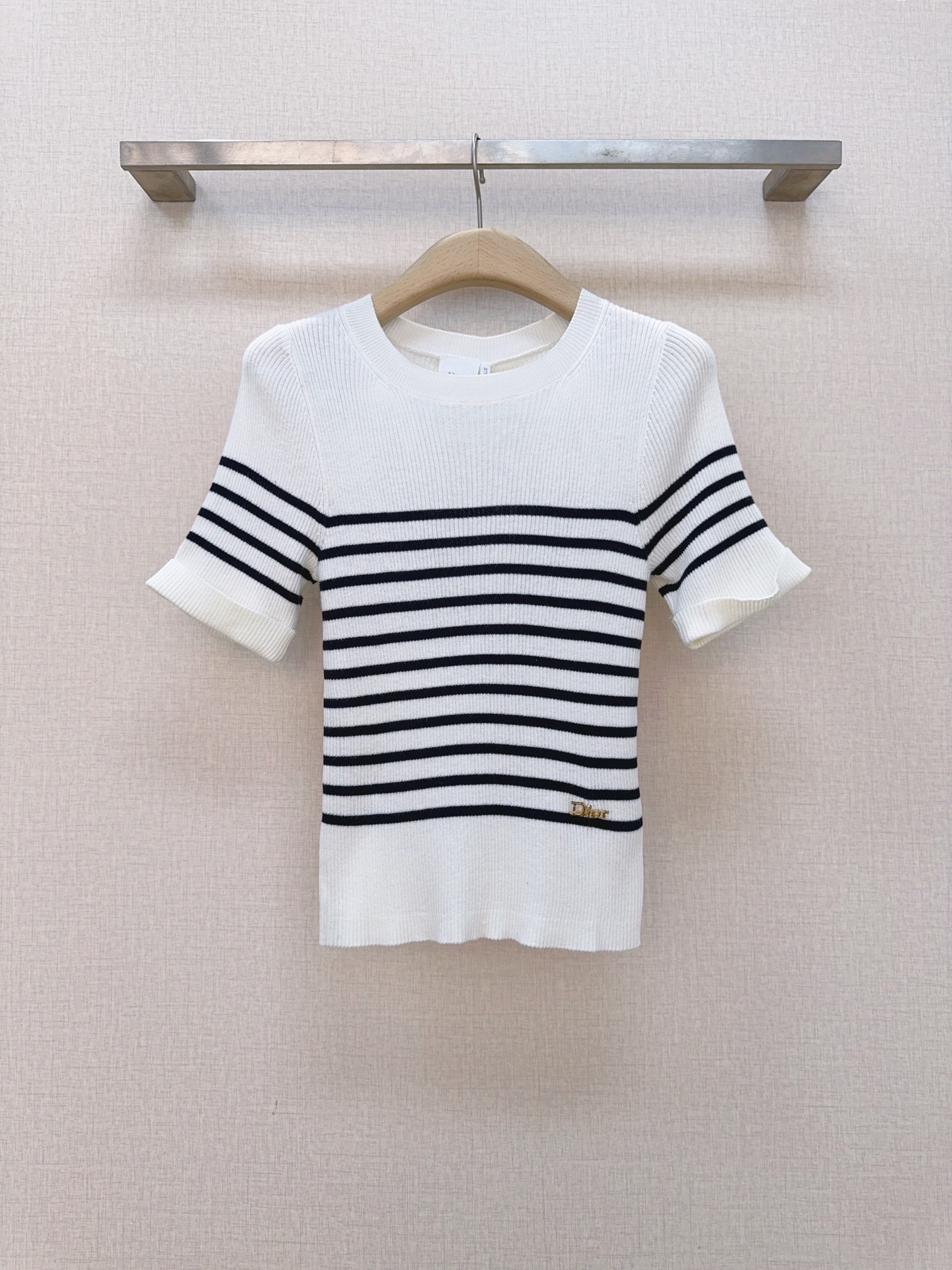 [TOP] Christian Dior Knit Top - White - 711 Luxury