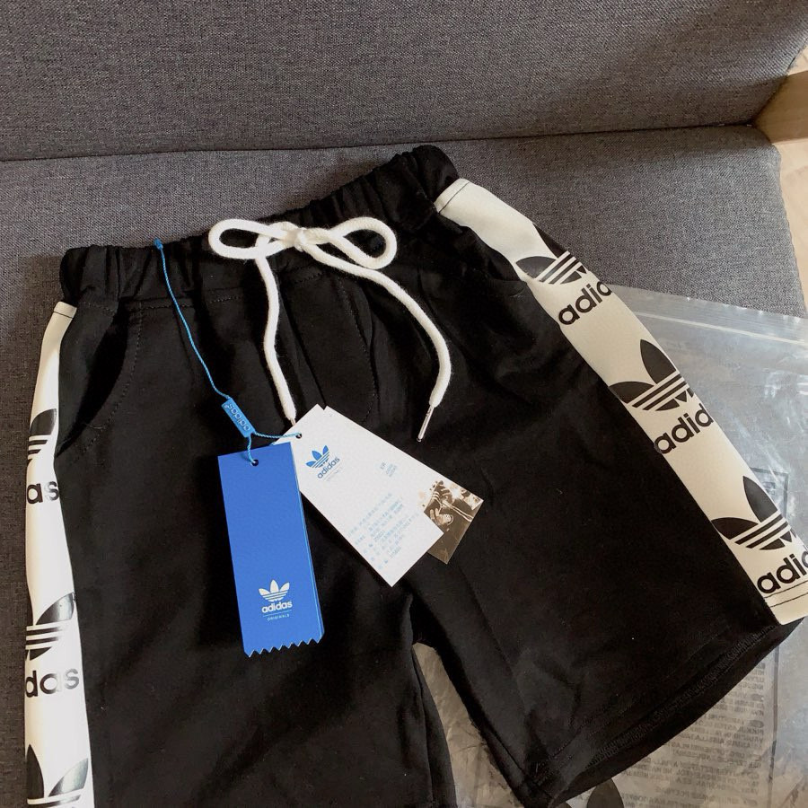 Adidas Kids Side Panel Trefoil Print Casual Sweat Shorts For Boys Girls Full Original Tags Sizes 90-150