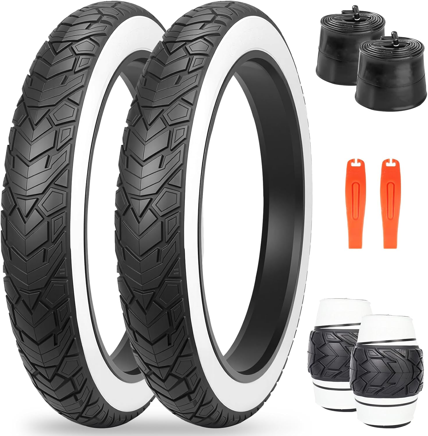 Durable bicycle tires and inner tubes combo kit for road and MTB bikes