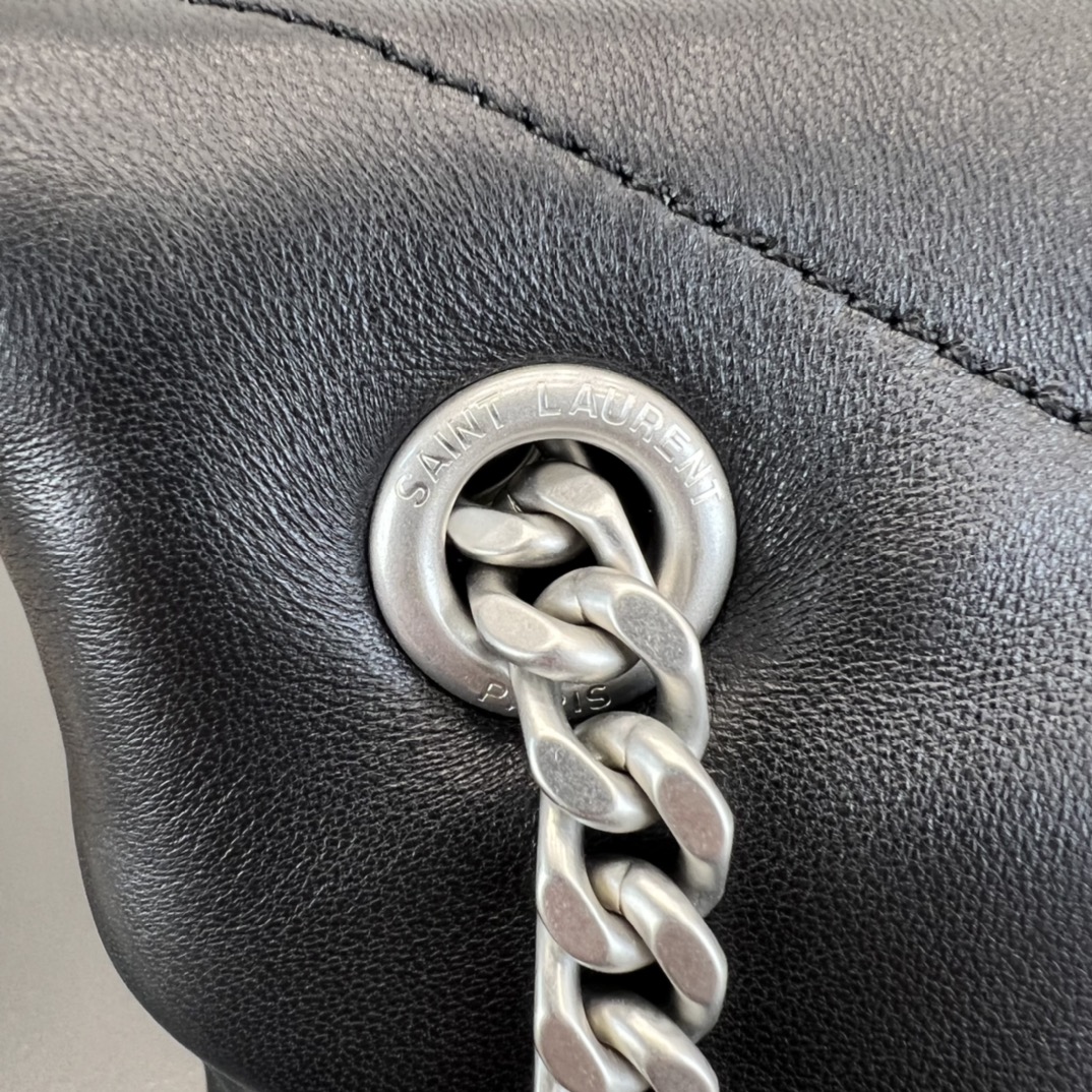 [TOP] Yves Saint Laurent YSL LouLou Bag 35x23x13.5cm - Black with SHW