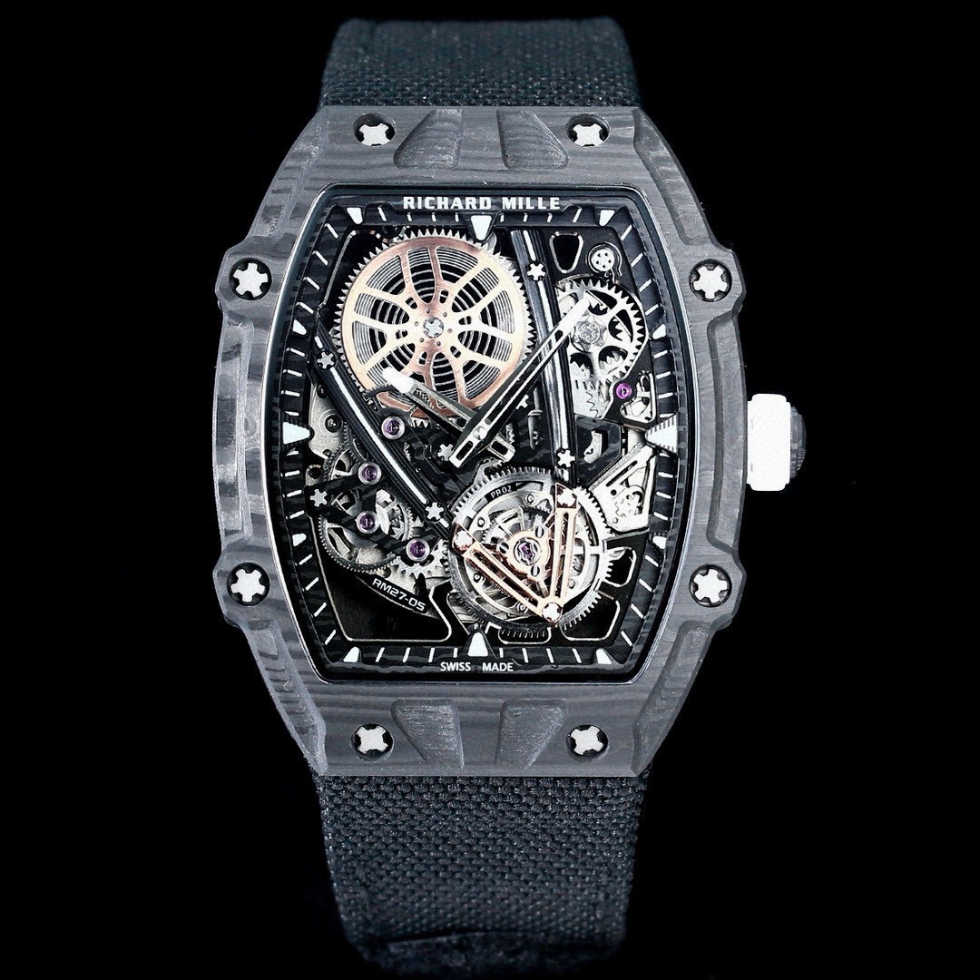 [TOP] Richard Mille RM 27-05 Flying Tourbillon Rafael Nadal  Watch - Black - 711 Luxury