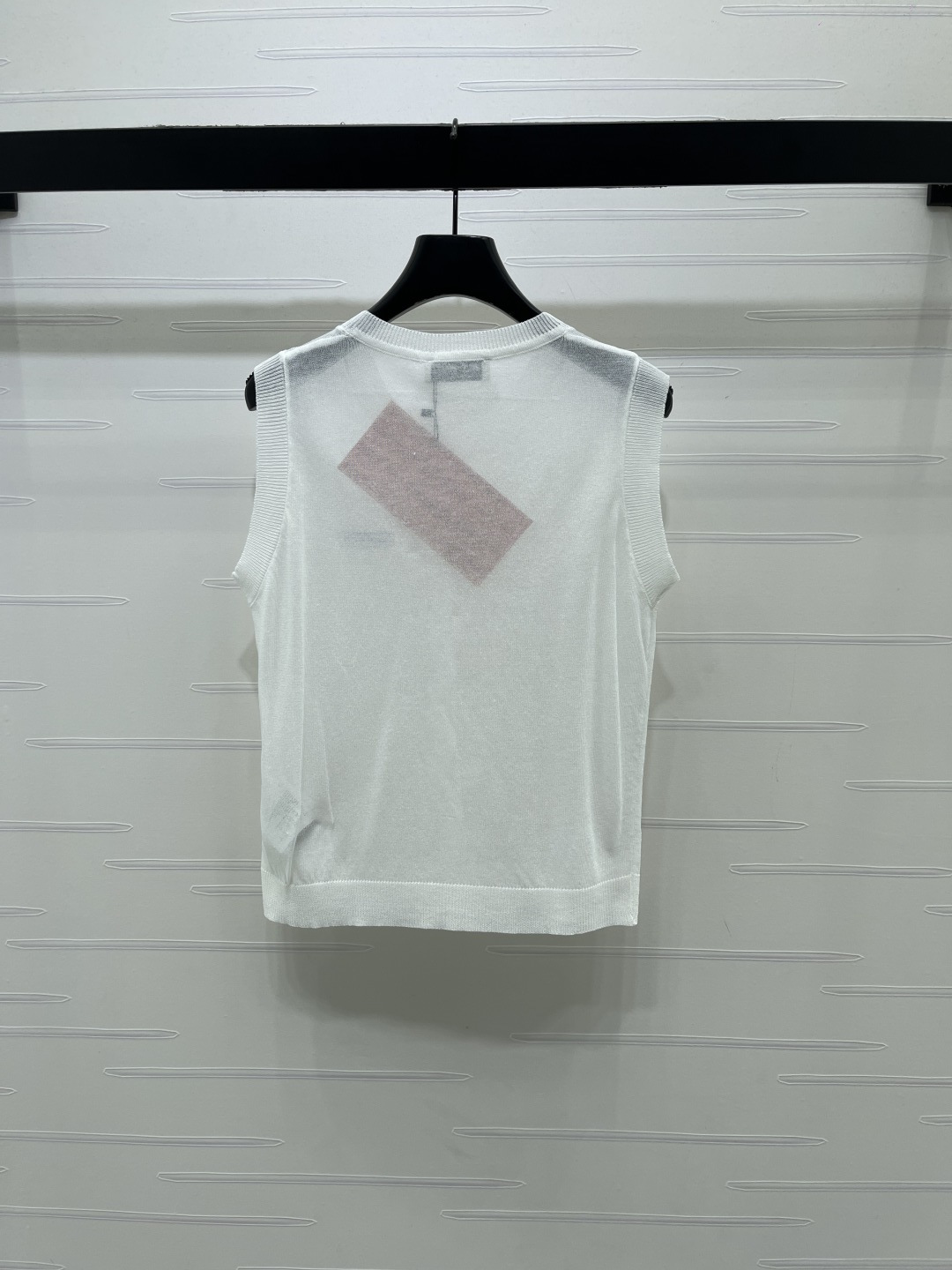 [TOP] Miu Miu Knit Vest - White - 711 Luxury