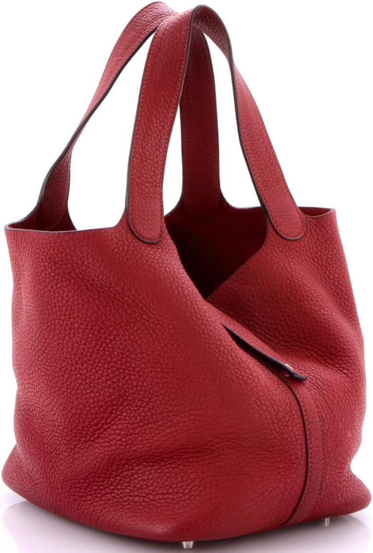 Hermès, Pre-Loved Picotin Lock Bag Clemence MM, Rouge H