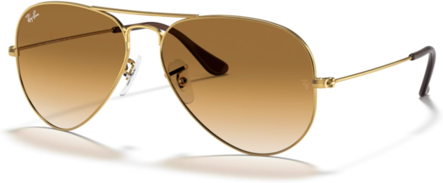 Ray-Ban RB3025 Metal Aviator Sunglasses For Men For Women +BUNDLE with ACCESSORY EYEWEAR KIT