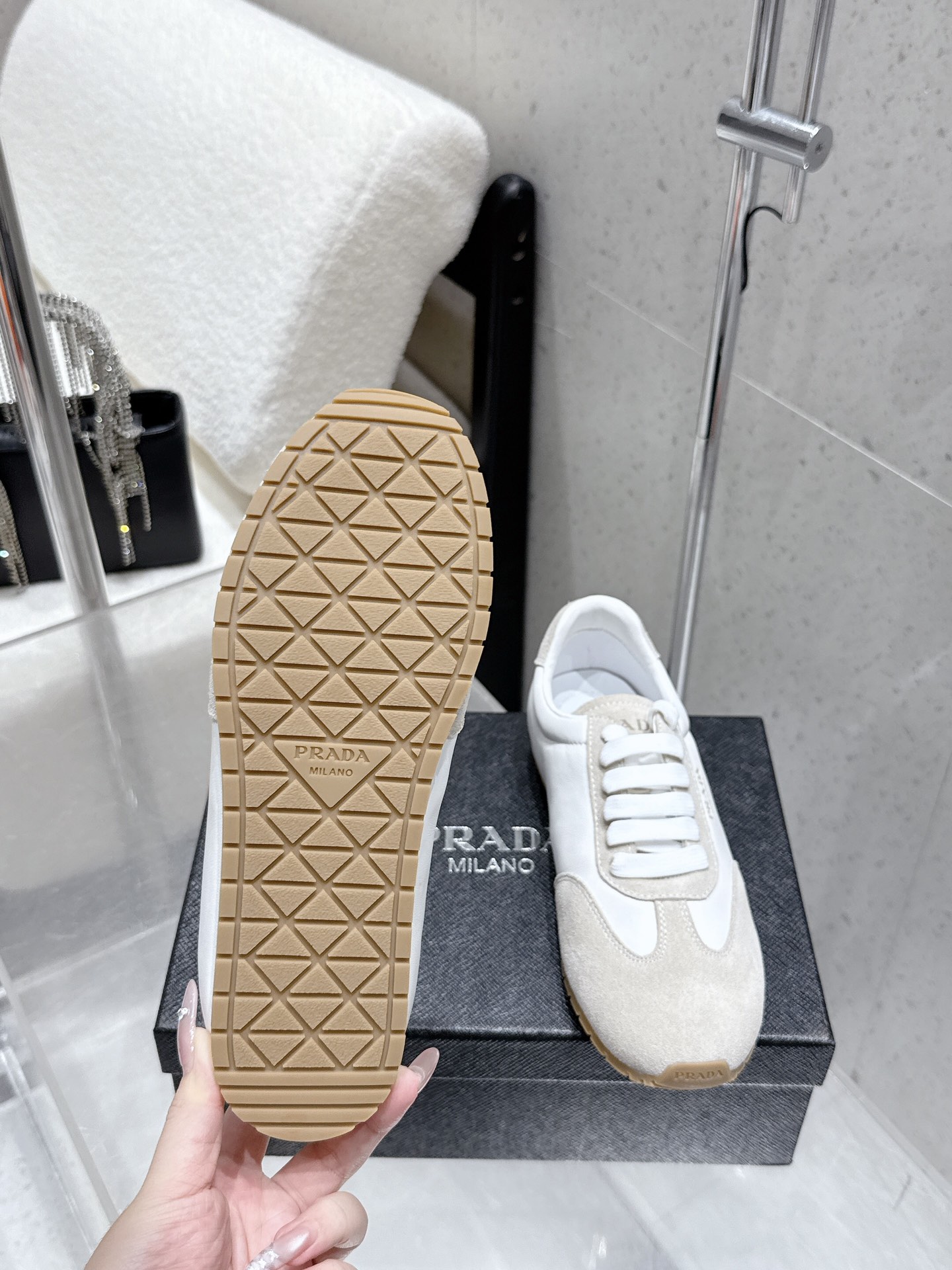 [TOP] PRADA Casual Shoes - Beige - 711 Luxury