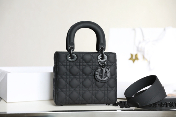[TOP] Christian Dior Lady Dior Bag 20*16.5*8cm - So black